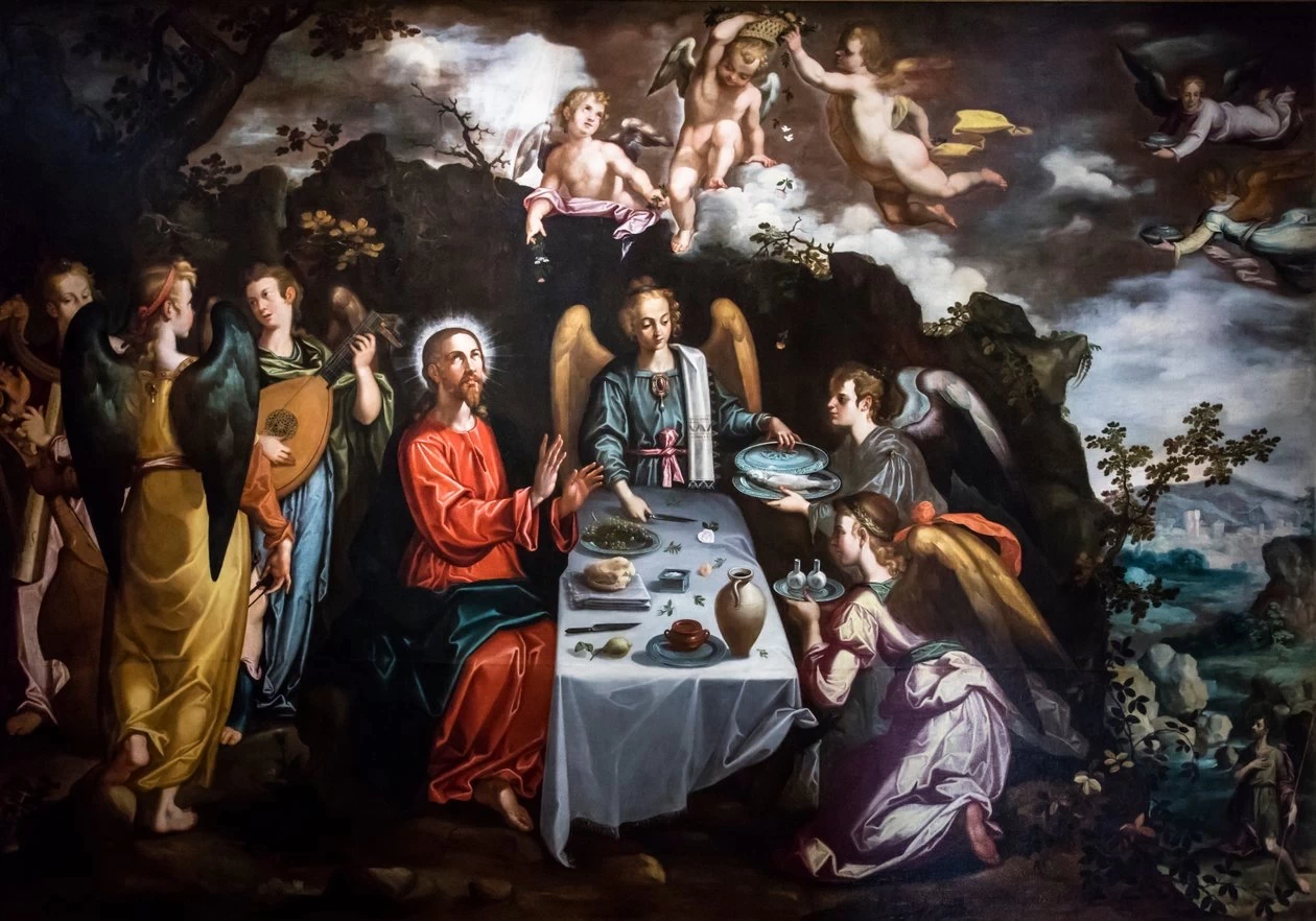Cristo servito dagli angeli nel deserto - Musee Goya